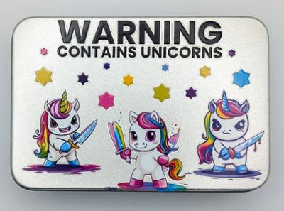 Unicorn Dice Tin
