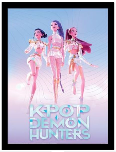 K-Pop Demon Hunters (Trio) Framed Print