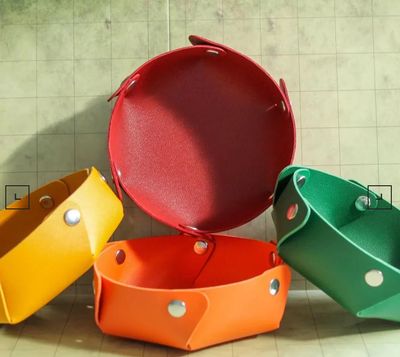 Circular Dice Tray - Red