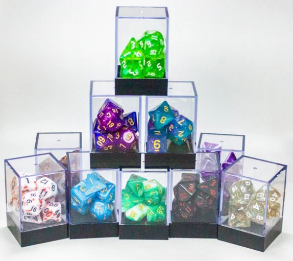 Assorted Full Sets of Acrylic Dice