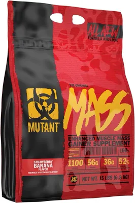 Mutant Mass 15 lbs Strawberry Banana