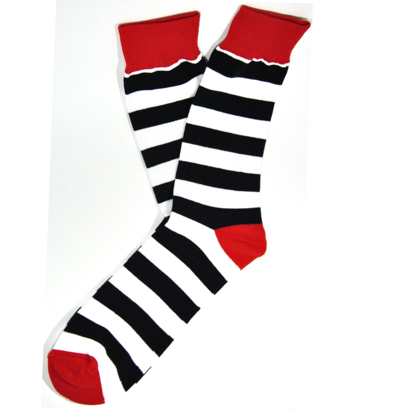 Calcetines Rayas blanco-negro