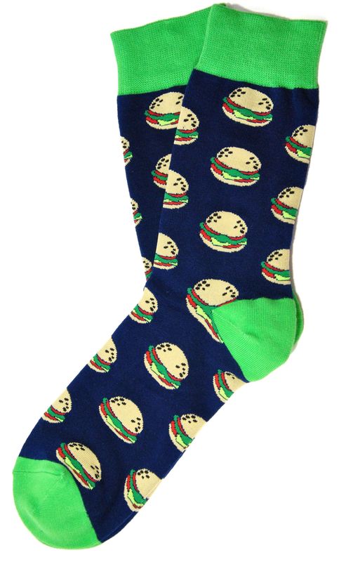 Calcetines hamburguesas verde