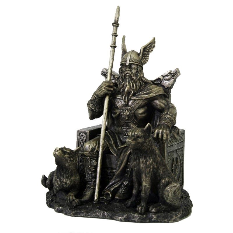 Odin seated w/a staff Statute