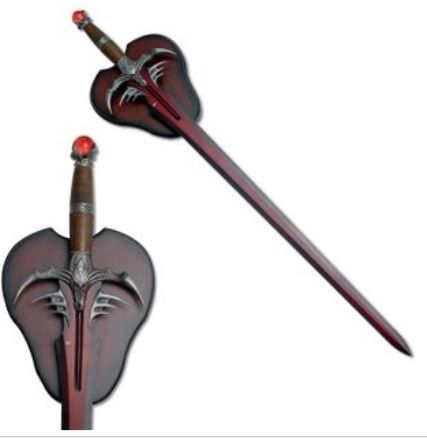 Sword:Red&amp;BLK 2 Tone BLD Plaque