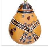Gourd Ornie: Snowman