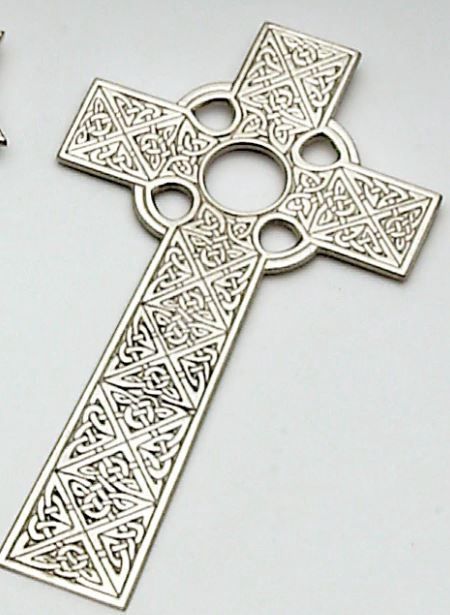Pewter Celtic Cross 8"