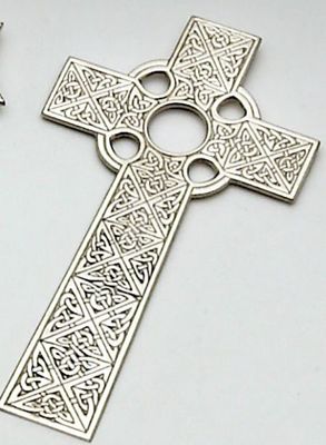 Pewter Celtic Cross 8"