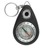 Compass key chain/thermometer