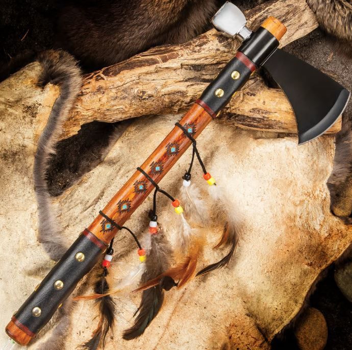 Tomahawk Peace AXE wood Pipe