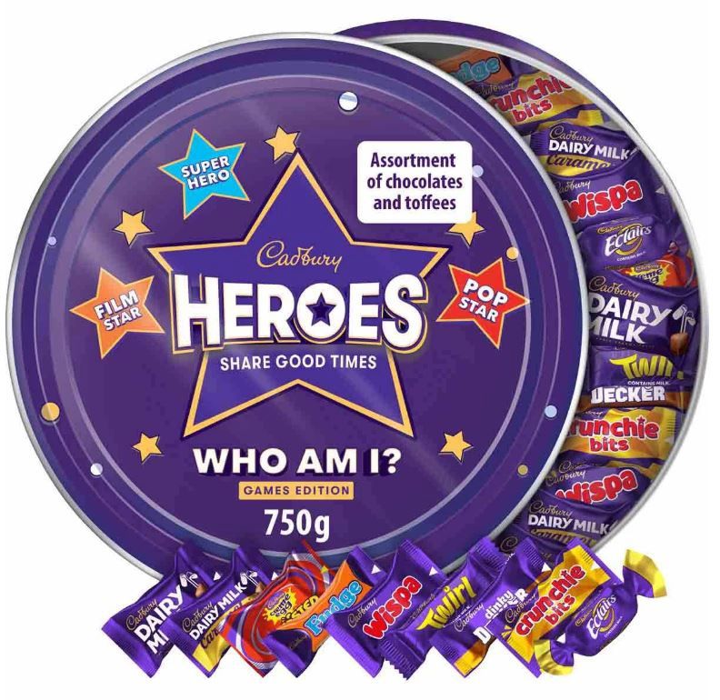 Cabury Heroes Tub 550gm