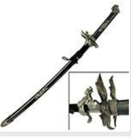 Fire of God Sword BLK 38&quot;