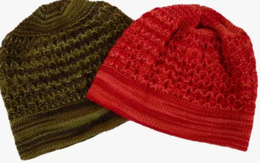 Boucle Beanie Alpaca striped hat