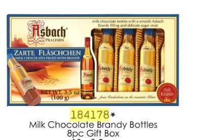 Asbach MLK Choc Bottles Box