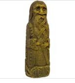 Volcanic Stone Statue: Odin