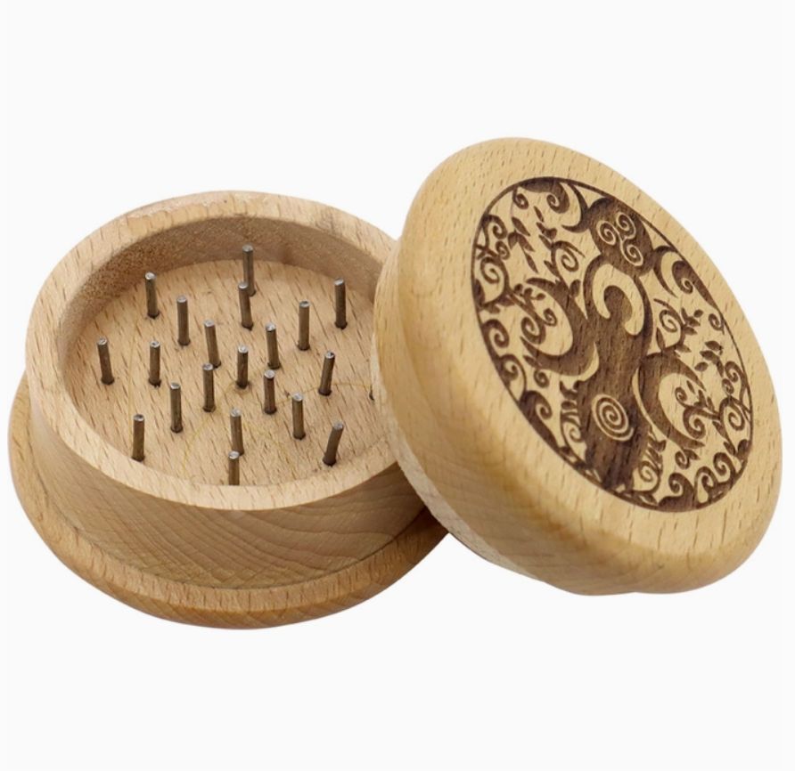 Wood Herb Grinder: Goddess
