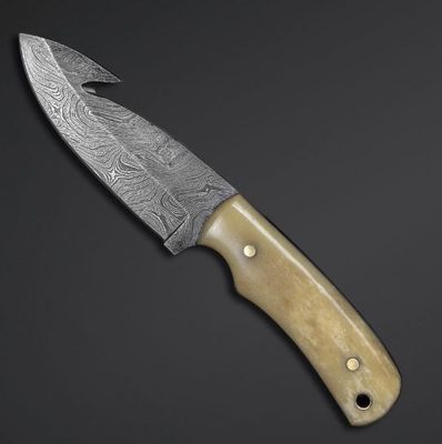 Damasc Gut Hook Knife