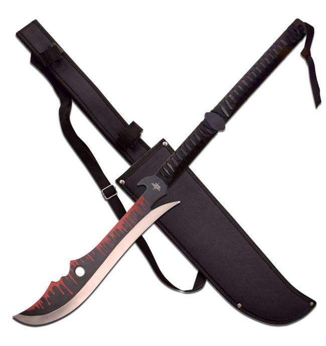 Machette: Blood PRNT on BLK BLD 28"