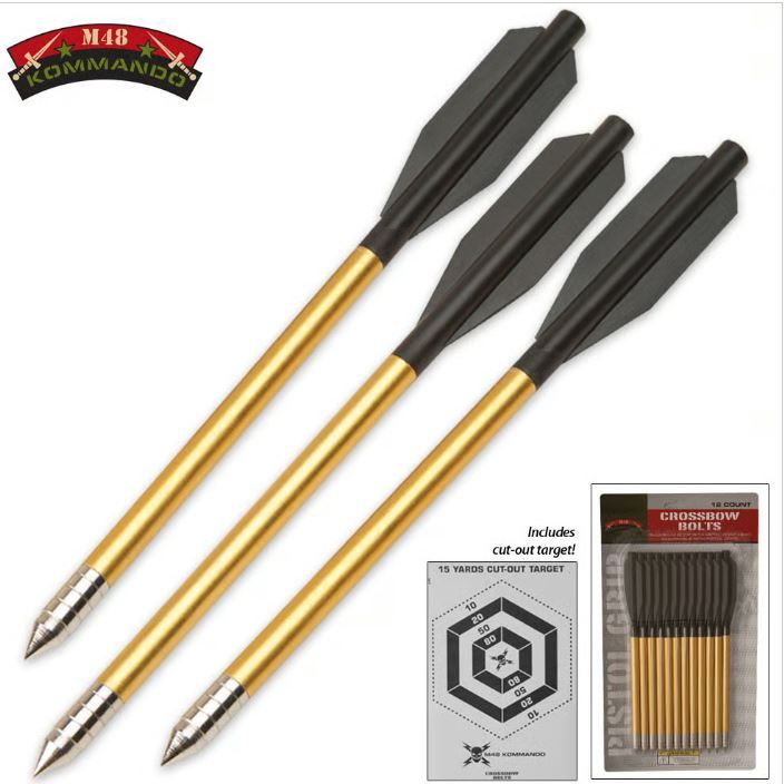 Crossbow  Aluminum Bolts  6.25&quot;/12pcs