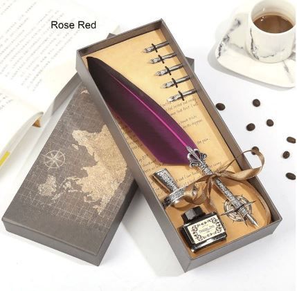 Calligraphy Pen Feather Nib set