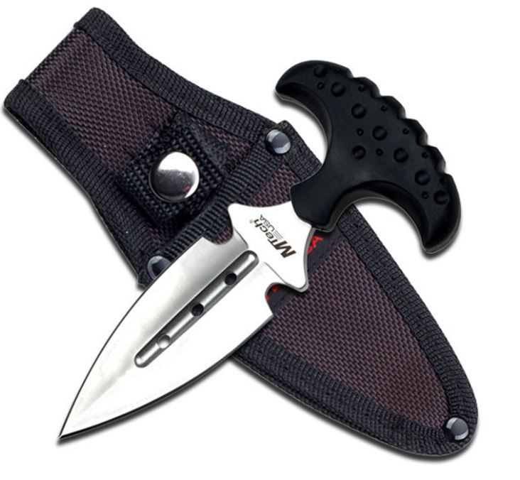 Push Dagger BLK Rubber HNDL 6&quot;