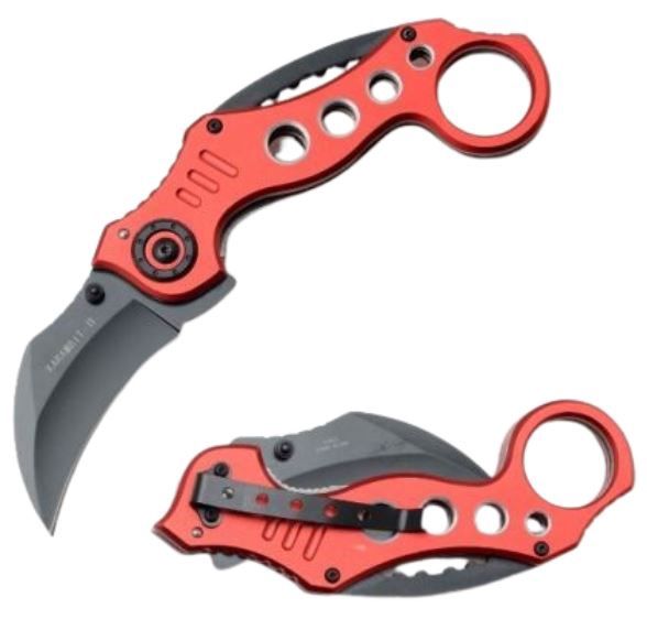 SE Karambit: Red Alum HNDL BLK HNDL