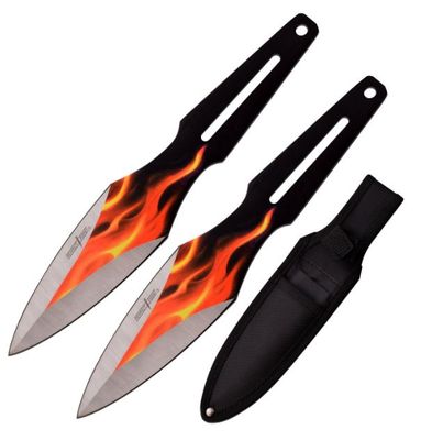 Thrower: 2 PC Flame Design BLD 9"