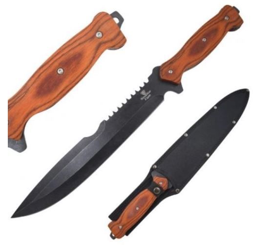 SE FXD BLD Full Tang HUNT KNF 16.5&quot; BRW