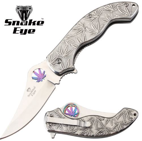 KNF: SLVR POT Leaf Design HNDL/BLD