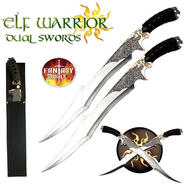 Dual Swords : ELF Warrior LTHR Wrap HNDL