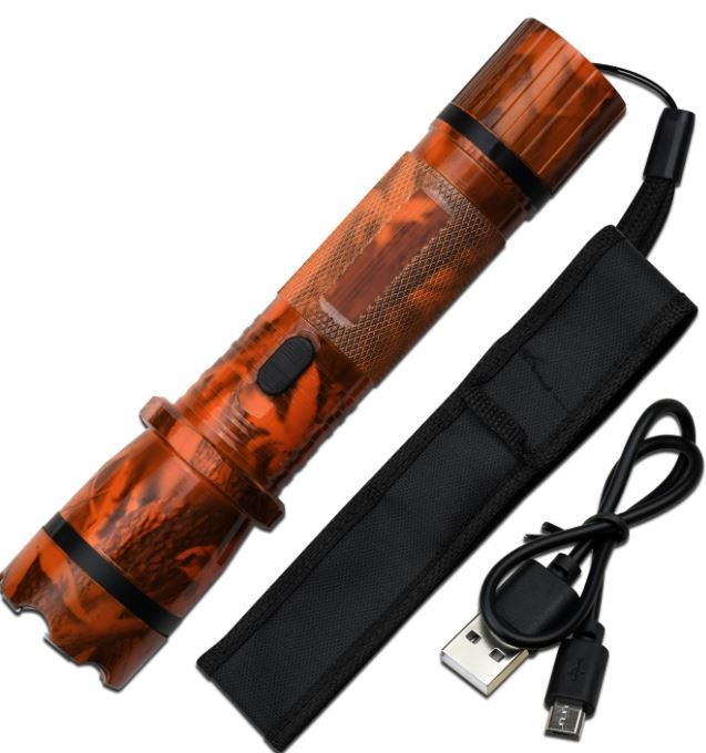 Stun Gun Flashlight: Tiger/BladesUSA