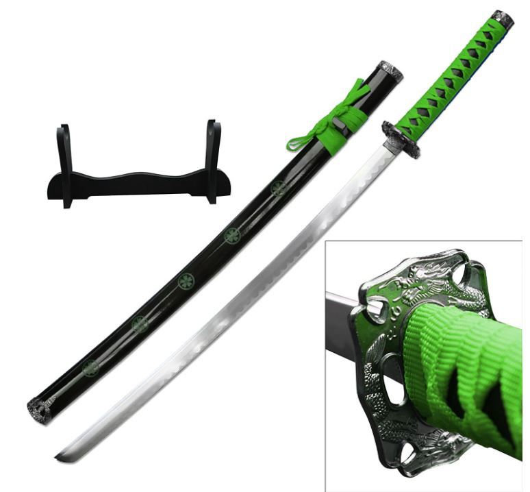 Katana: Green Cord Wrap