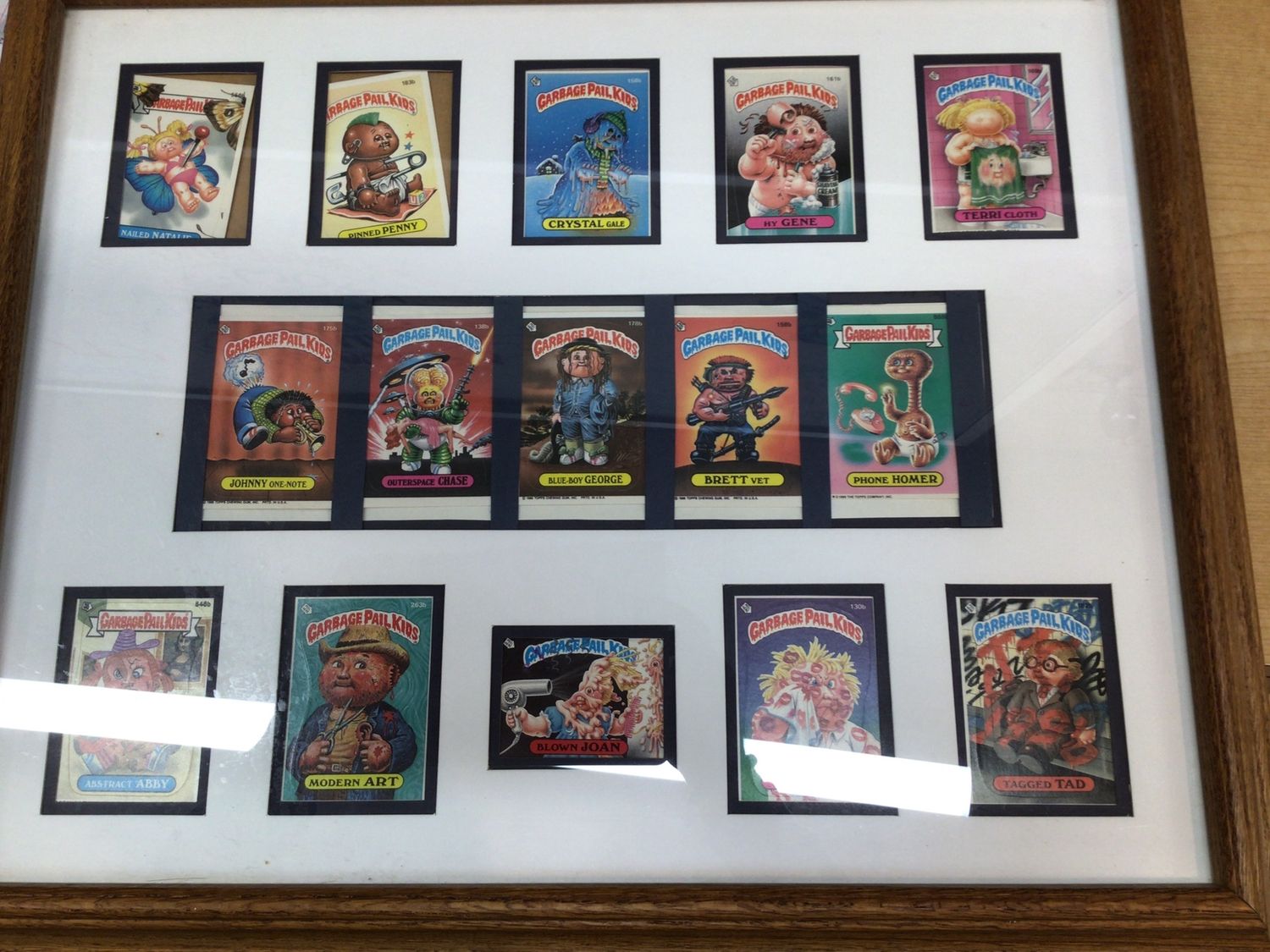 Garbage Pail Kids Framed Picture cards