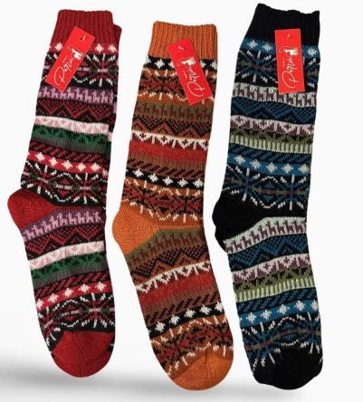 Alpaca Geometric Socks