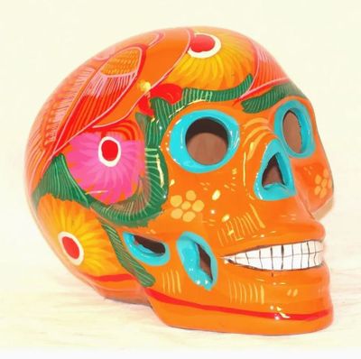 Ceramic Sugar Skull 5&quot;
