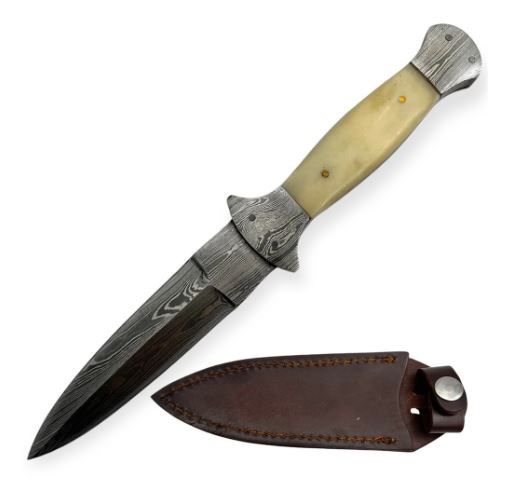 Boot KNF: Damascus BLD Bone HNDL