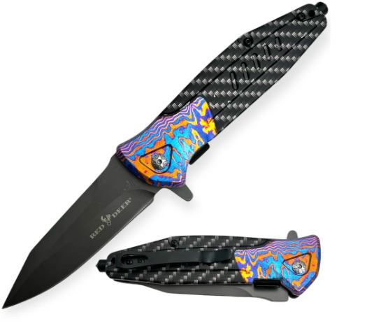 Reed Deer KNF: BLK HND w/color 9&quot;