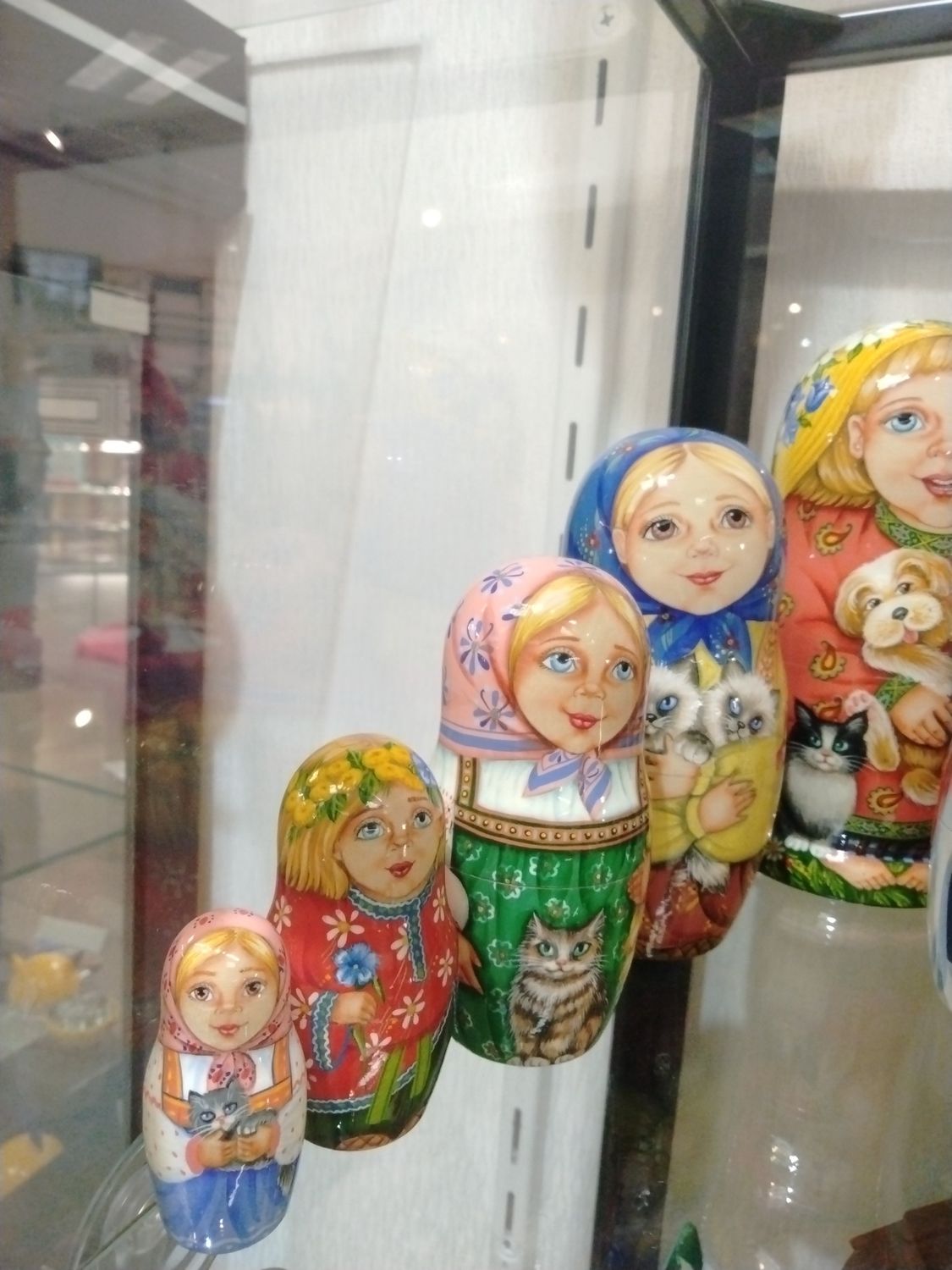 Nesting Doll: Russian Children &amp;pets 5pc