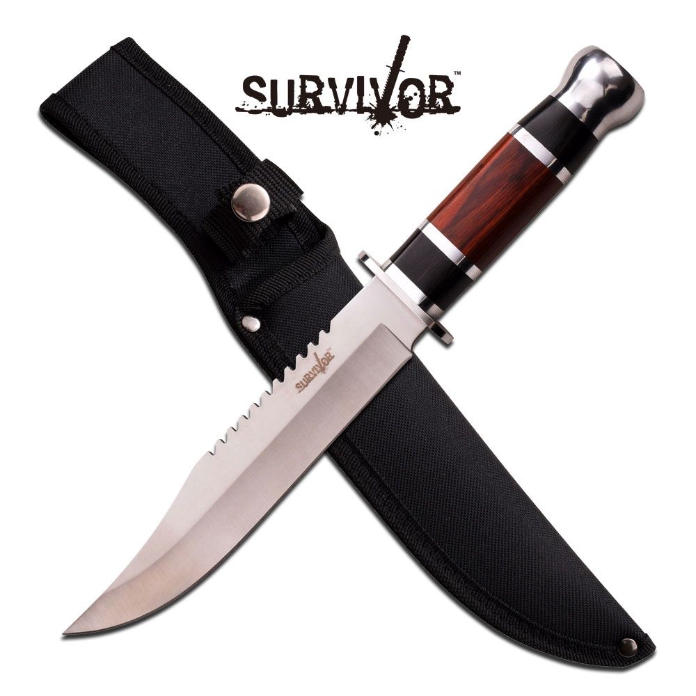 Survivor FXD KNF 12&quot;  BLK/BRW HNDl