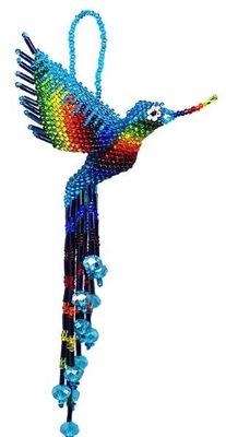Beaded Ornie: Ornate Hummingbir