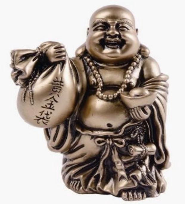 Prosperity Buddha: Brass Finish
