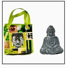 Stone Buddha in a bag