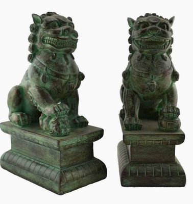 Fu Dogs: Bronze Finish 8"