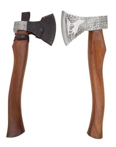 AXE: Viking  Ash wood Wolf Etch Blade