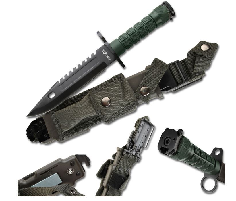 Survivor FXD KNF: GRN Military HNDL 12&quot;