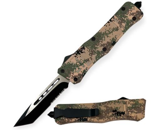 OTF: Tanto  half serr BLD Camo HNDL