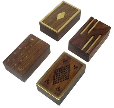 Wooden box: Shesham