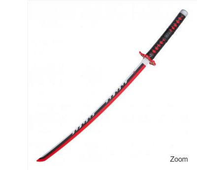 LED Sword: Tanjiro Fire Hilt Plast BLD