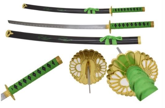 Katana: GRN Corded wood HNDL/scabb