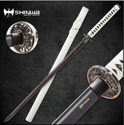 Katana: Shinwa White Knight BLK  damasc